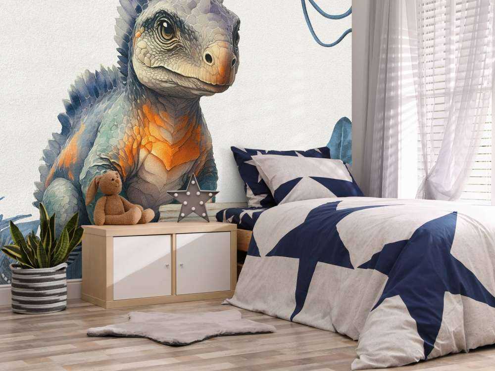 Baby-Ankylosaurus im blauen Dschungel