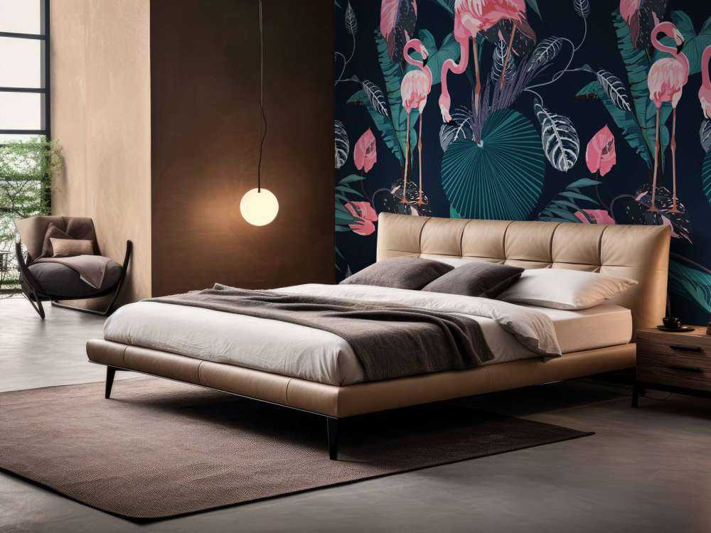 Wilde rosa Flamingos