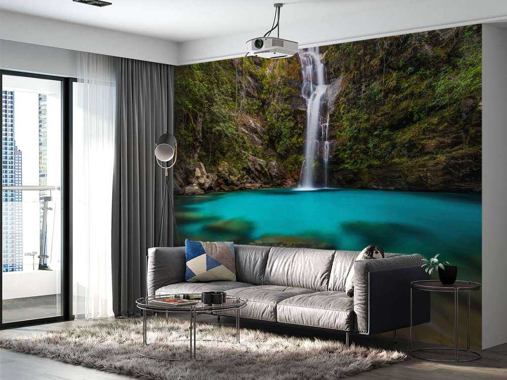 Türkisfarbener Wasserfall