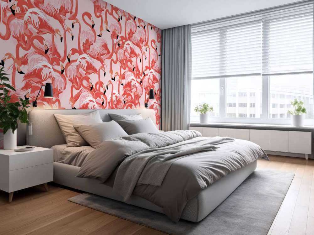 Exotische Flamingos