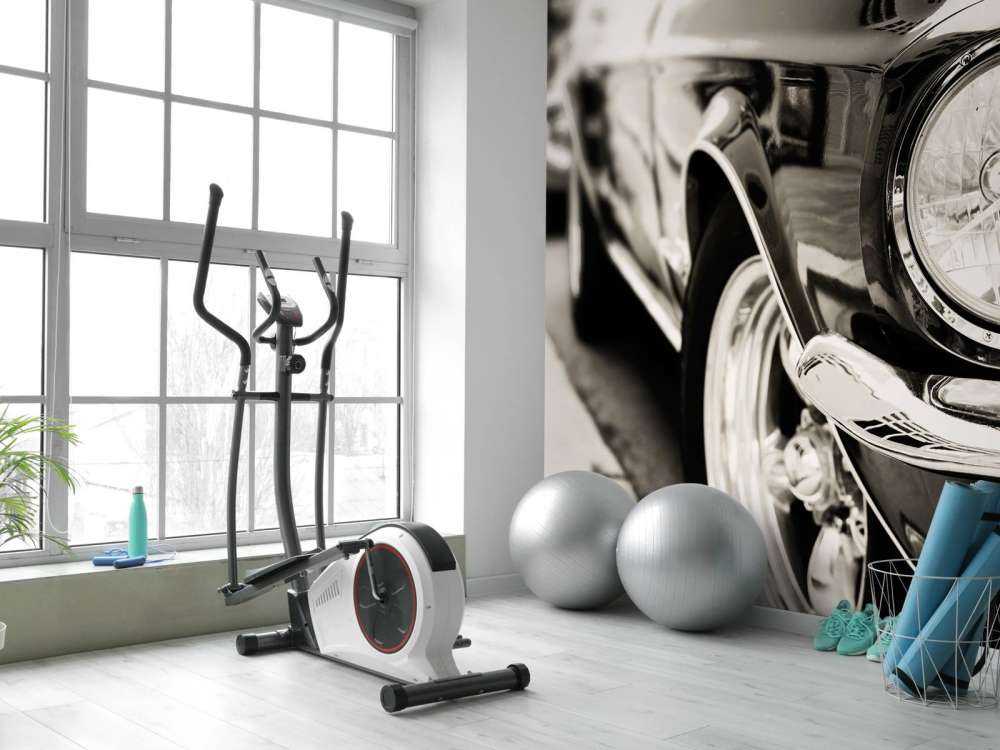 Oldtimer in einer Reihe