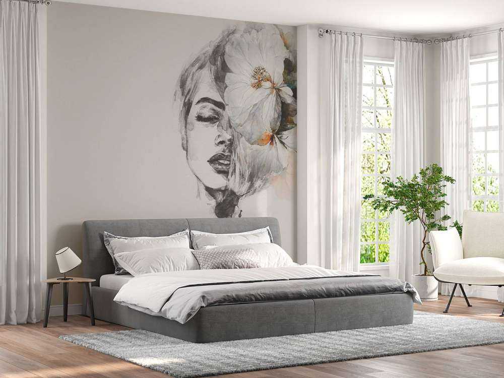 Frau mit Blumen