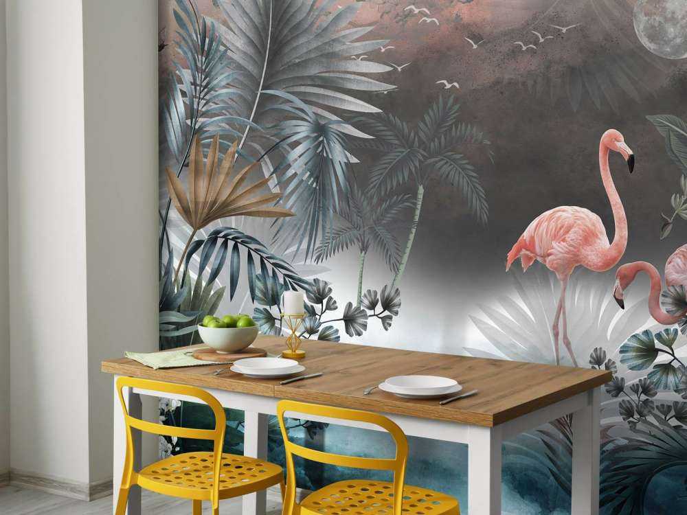 Flamingos bei Nacht