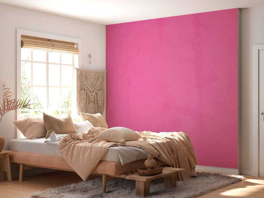 Fuchsiafarbener Beton