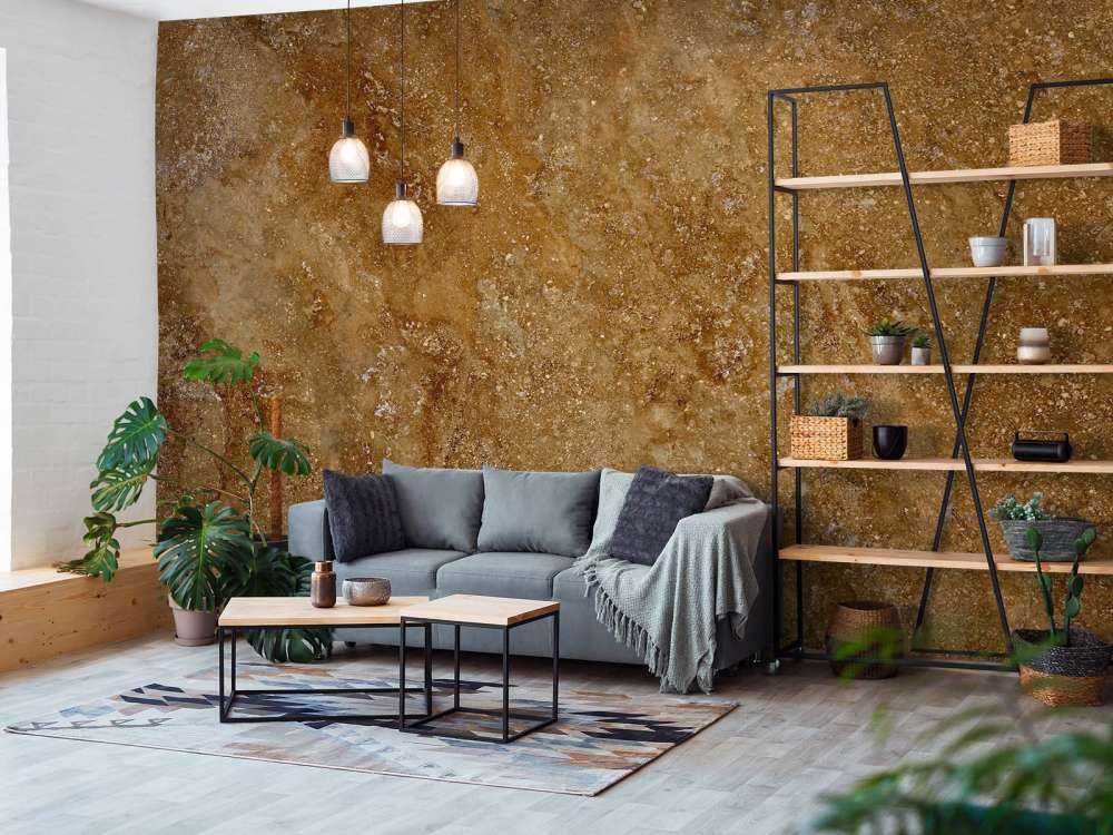 Marmor mit Goldton