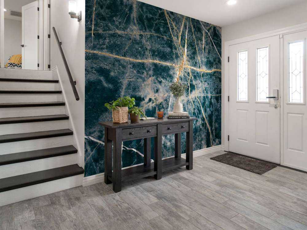 Robuster blauer Marmor