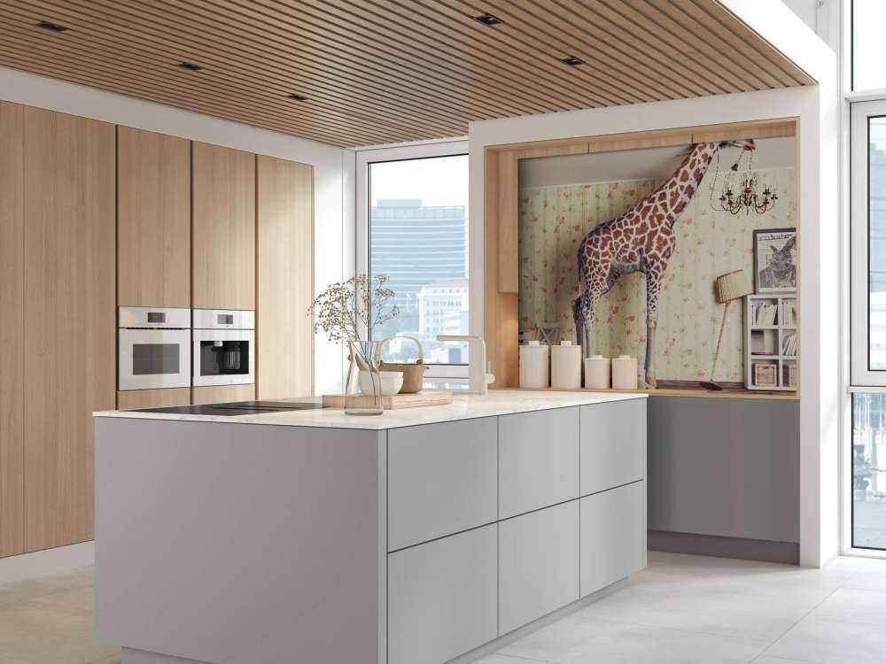 Giraffe im Wohnzimmer