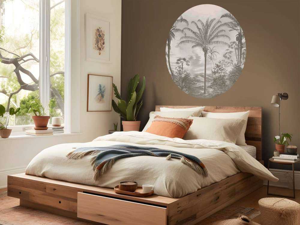 Romantische Tropen Taupe