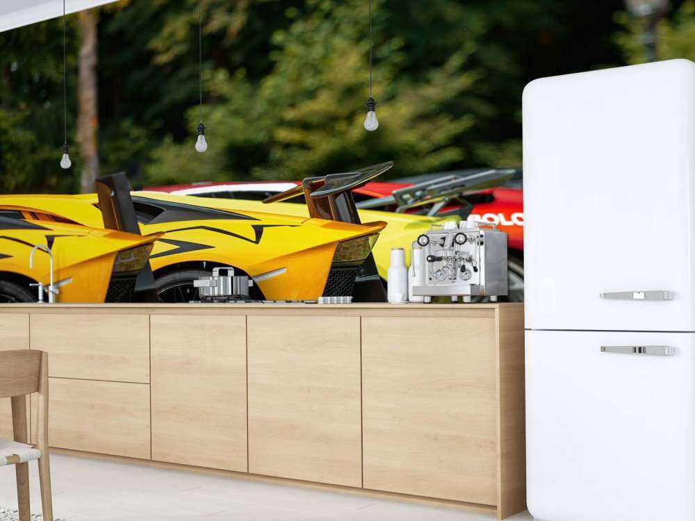 Supercar Sammlung in der Natur