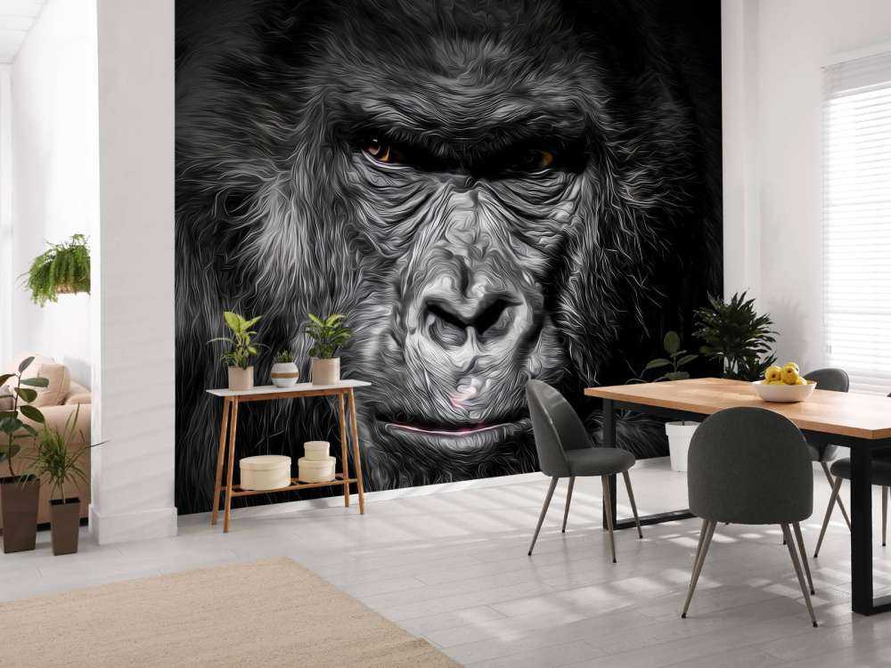 Gezeichneter Gorilla