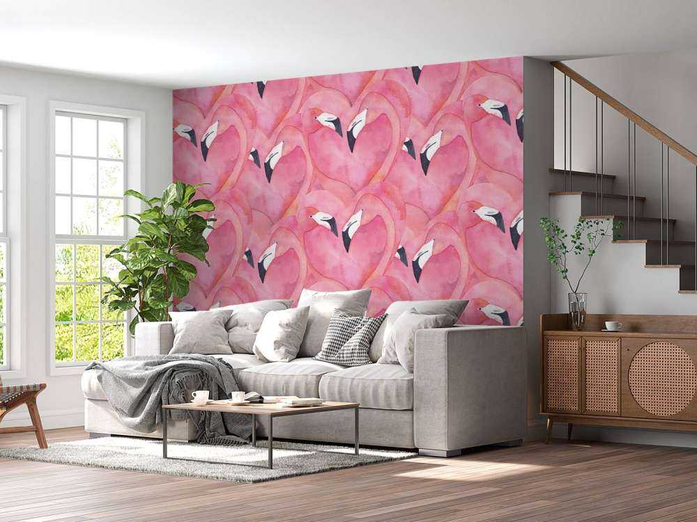 Aquarell Flamingos