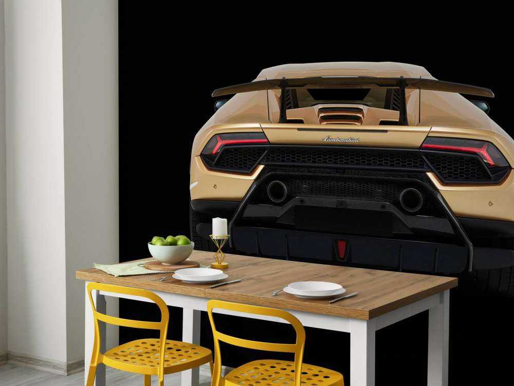 Lamborghini Huracán - Heckpartie, schwarz