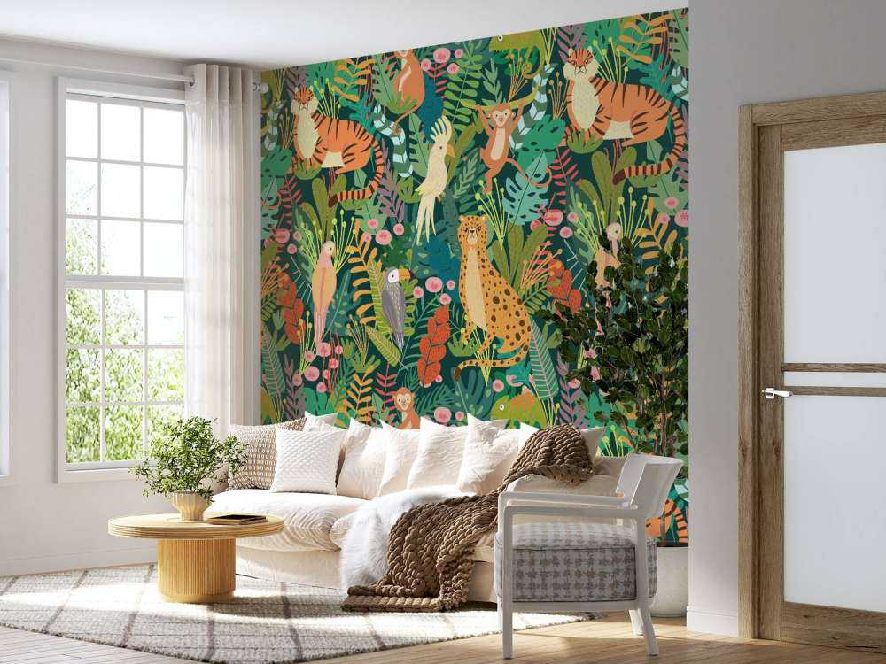 Bunte Tiere Muster