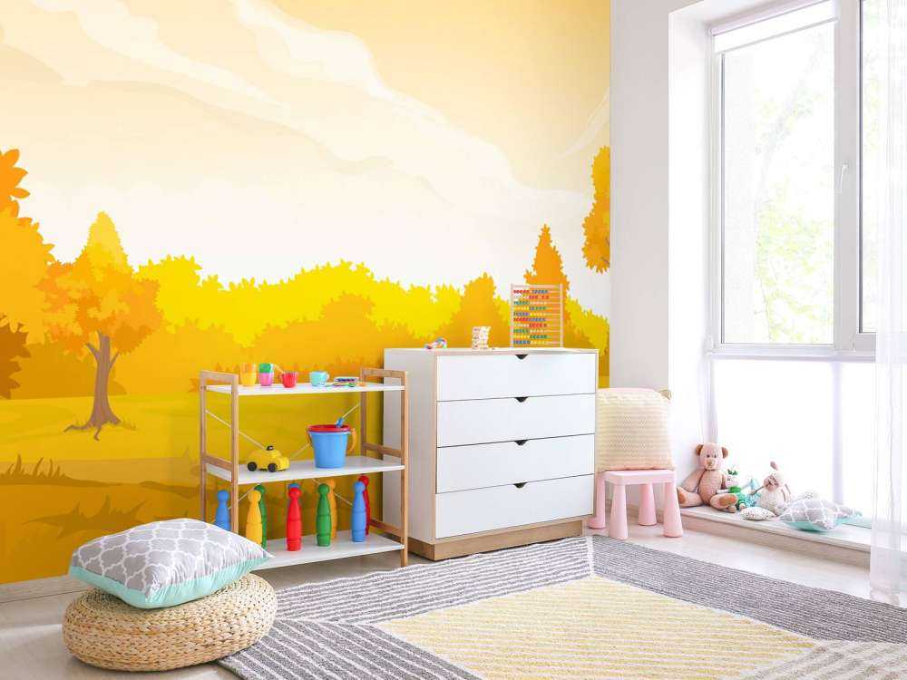 Illustration einer Herbstlandschaft