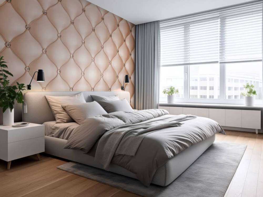 Schicke rosa collagierte Wand
