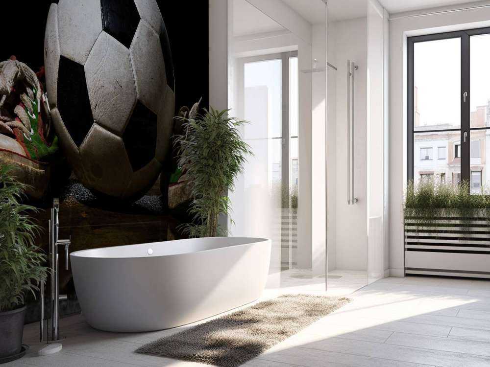 Fußball mit Turnschuhen