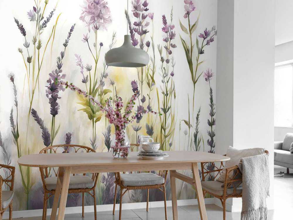 Lavendellicht Nahtlos Warm Beige