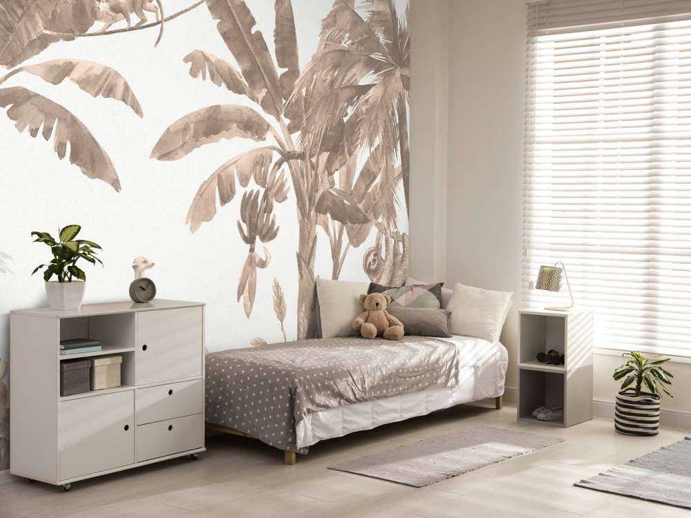 Kleine Dschungeltiere in Taupe