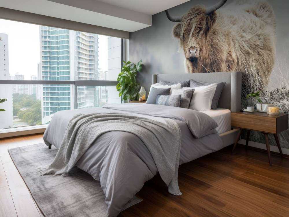 Schottische Hochländer in der Natur