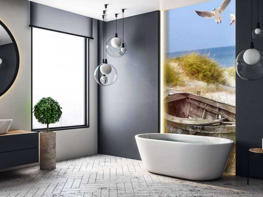 Möven, Strand und Meer