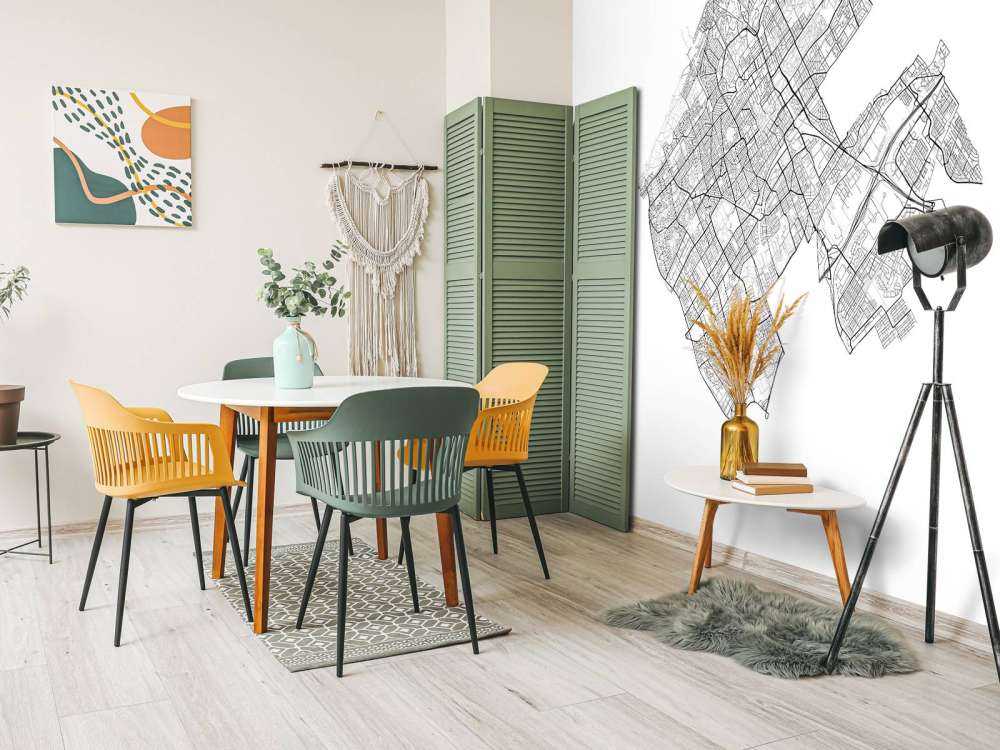 Karte von Den haag, weiß