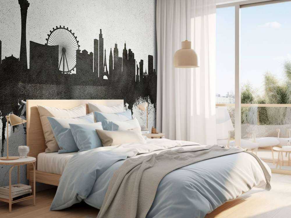 Aquarell-Skyline, Las Vegas