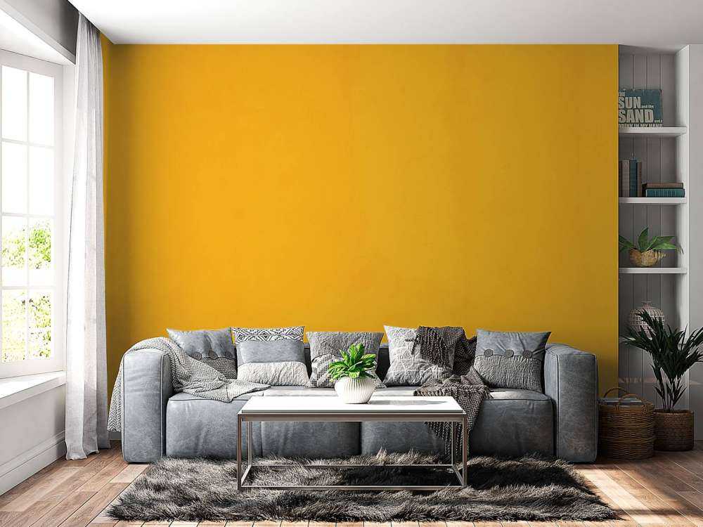 Sonniger orange gelber Beton