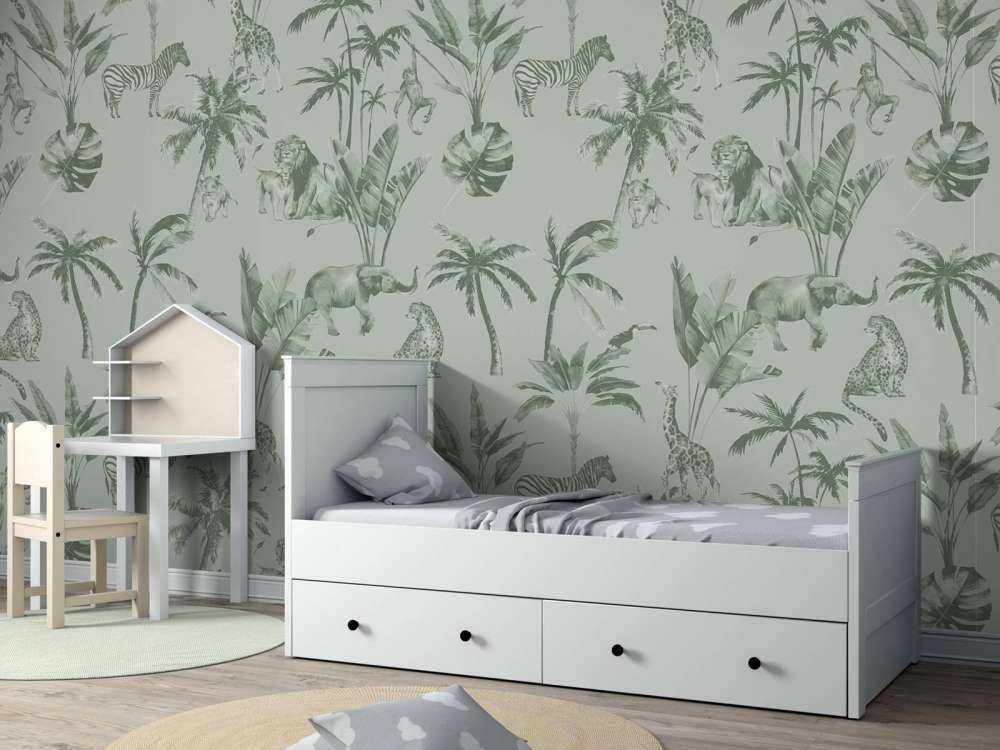 Tierisches Dschungelmuster grün