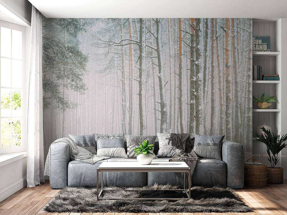 Verschneiter Wald