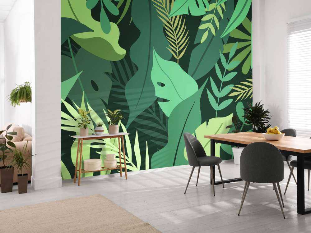 Pflanzen und Blätter