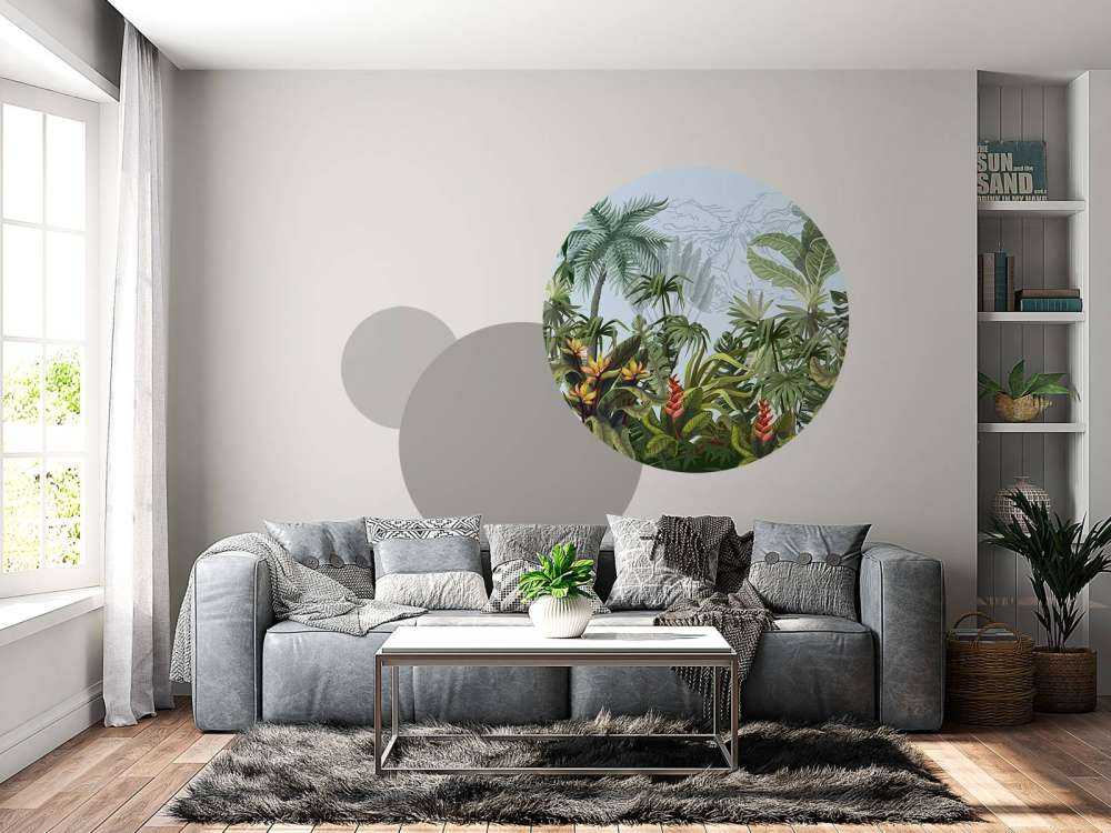 Dschungel Bäume und Blumen