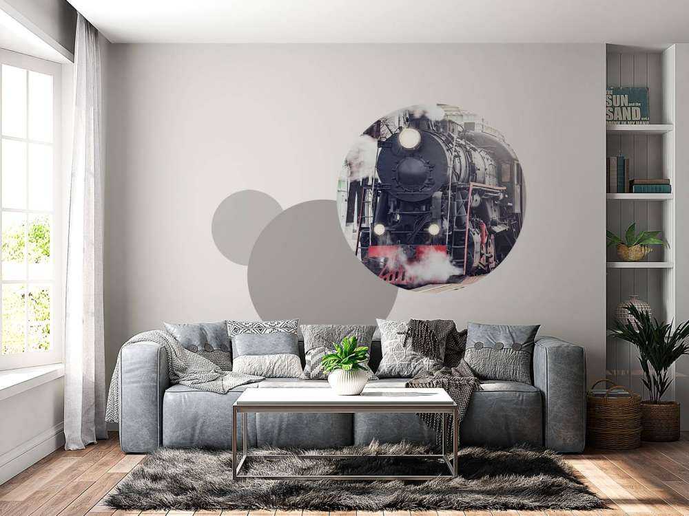 Dampfzug mit dampfendem Dampf