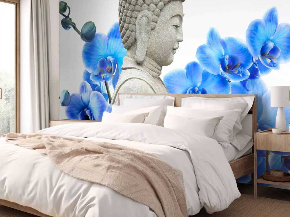 Buddha und Orchideen