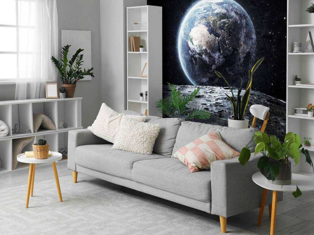 Mond und Erde