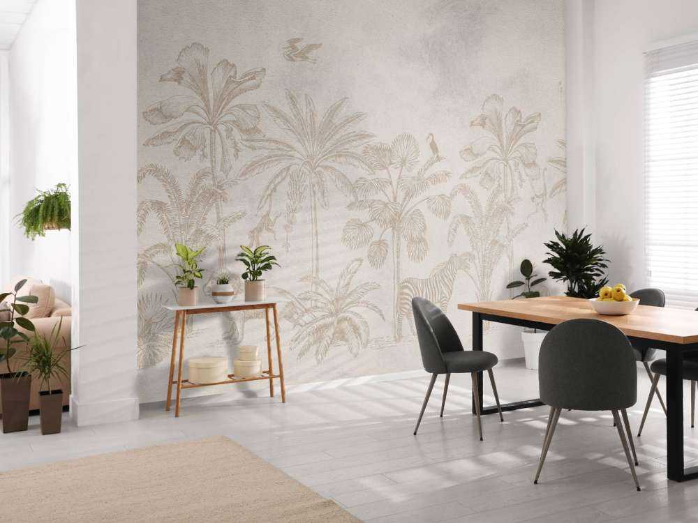 Tierischer Dschungel taupe