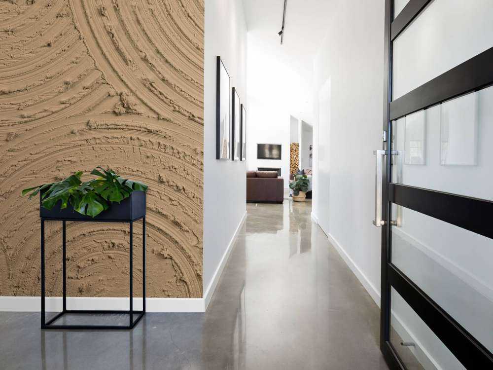 Zen-Kreise grobe Struktur in goldbraun