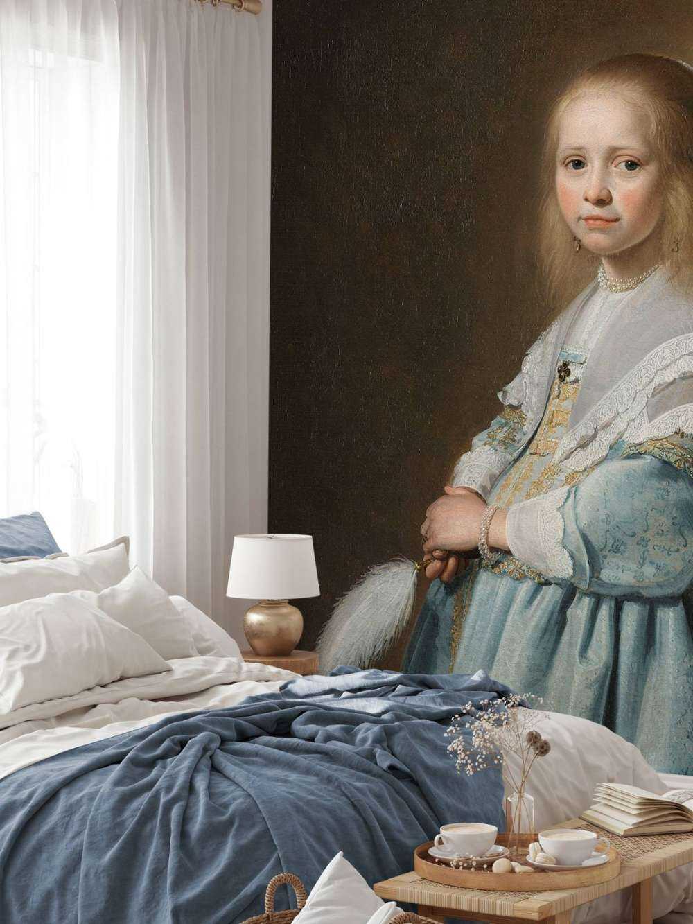 Portrait eines Mädchens im Blau