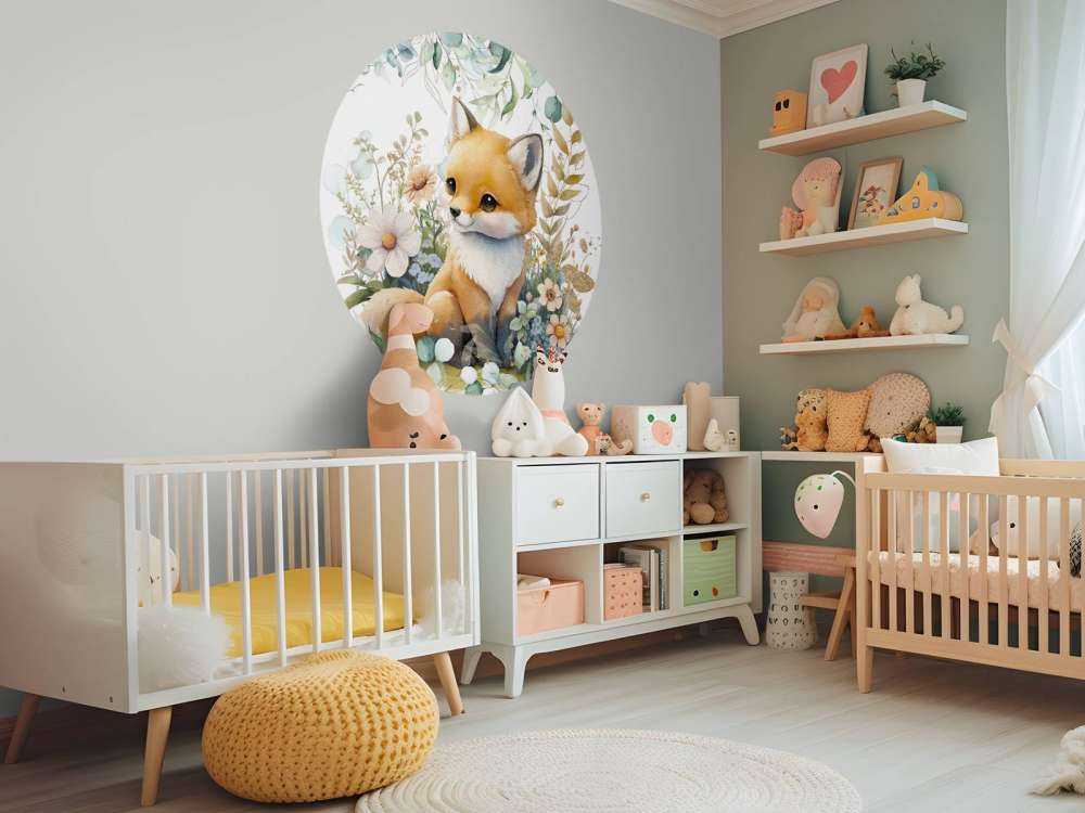 Baby mit Minze und Blattgold