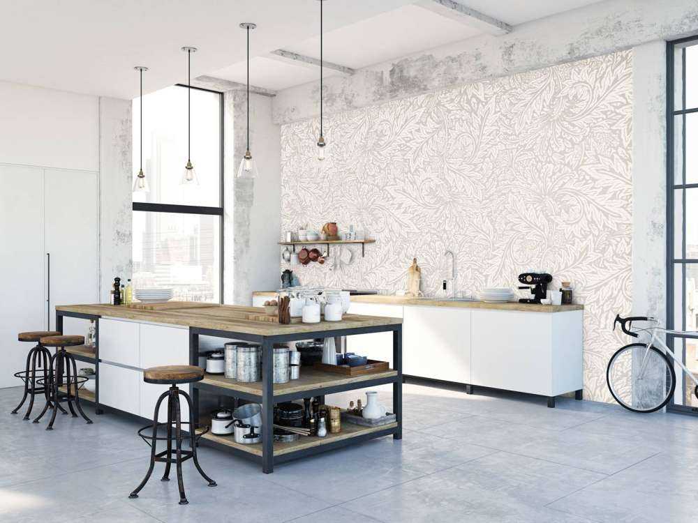 Morris Blumen & Blätter - neutral beige