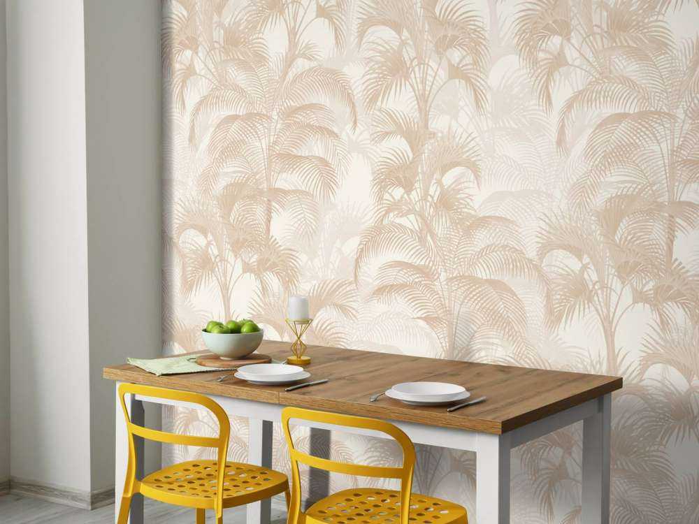 Tropische Palmen im Vintage-Stil - Sand