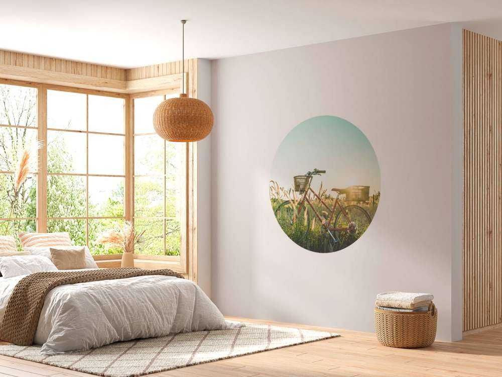 Rotes Vintage-Fahrrad