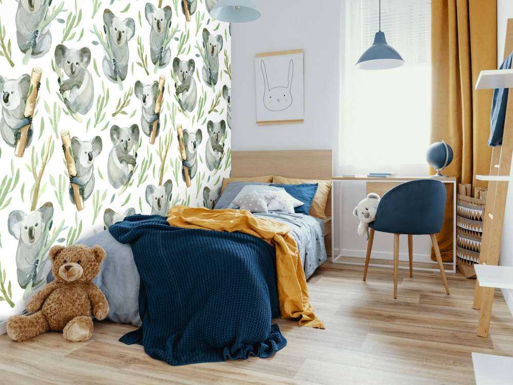 Koalas auf Bambus