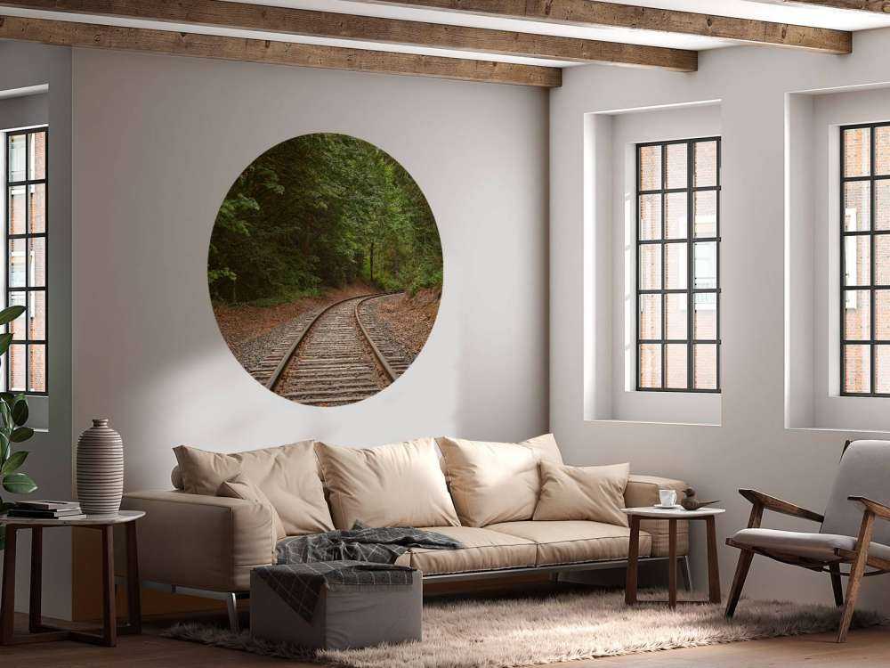 Eisenbahnstrecke durch den Wald