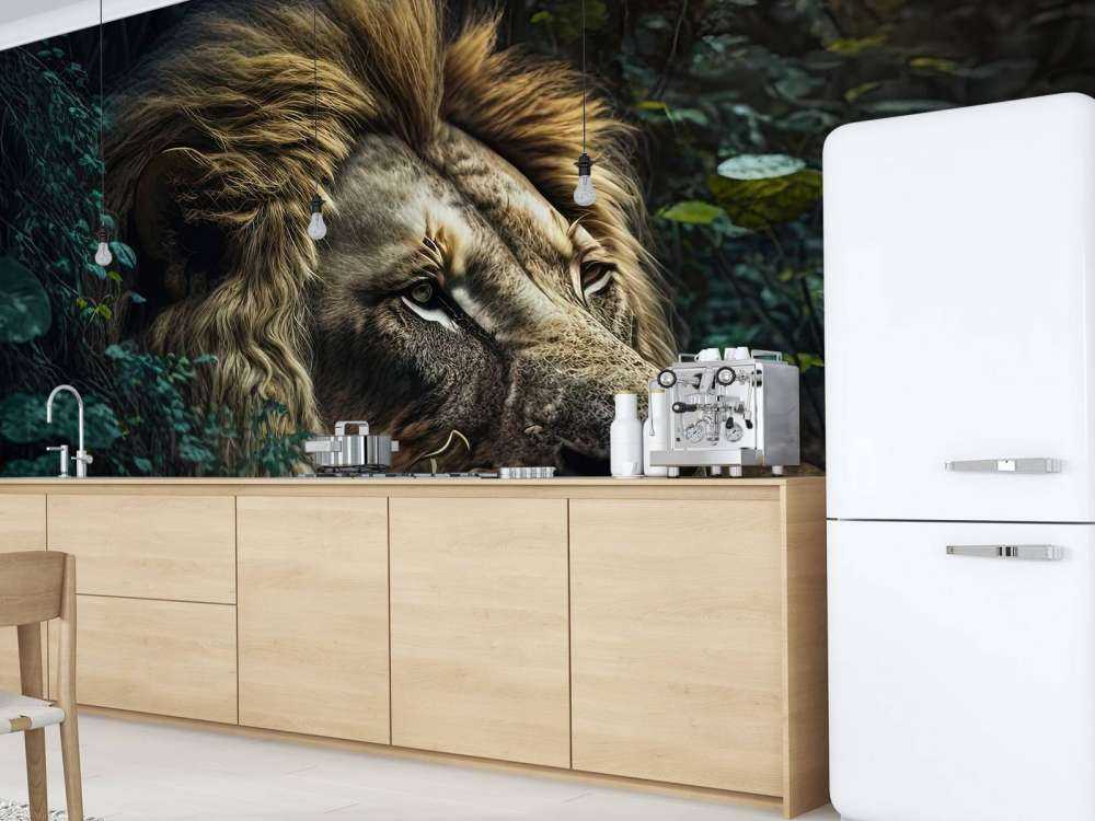 König Löwe im Dschungel