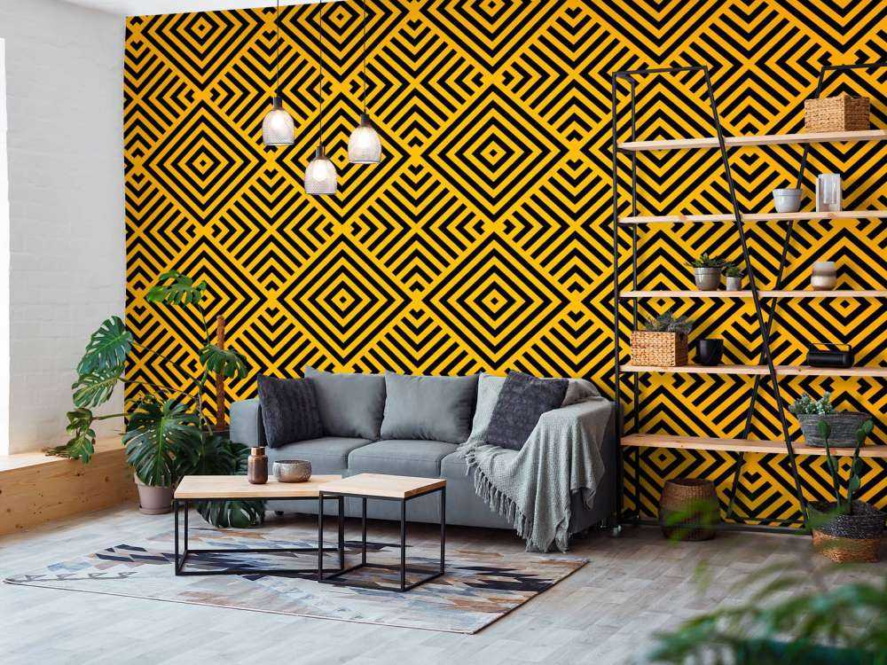 Schwarz und Gold Art Deco