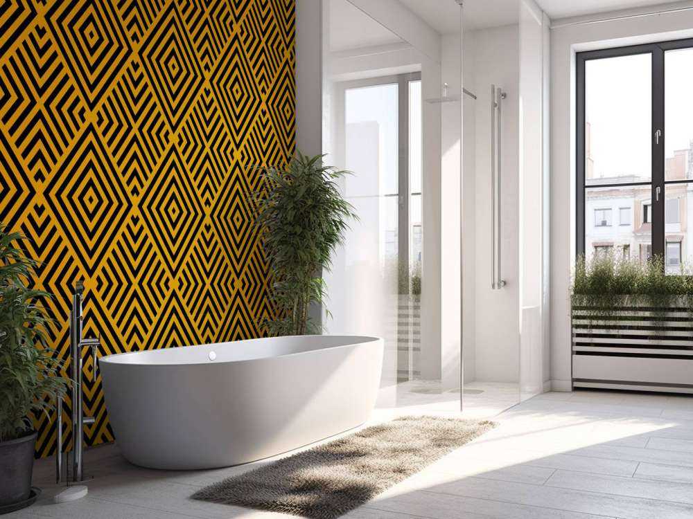 Schwarz und Gold Art Deco