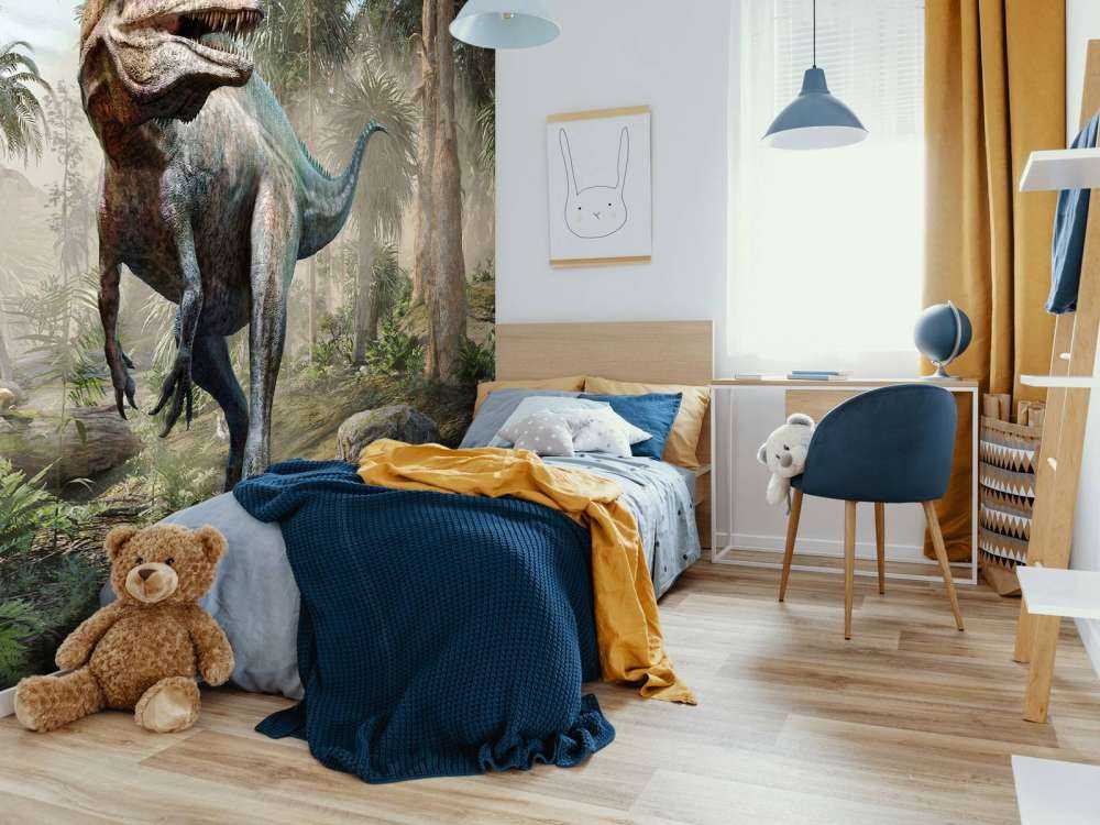 Acrocanthosaurus in den Wäldern