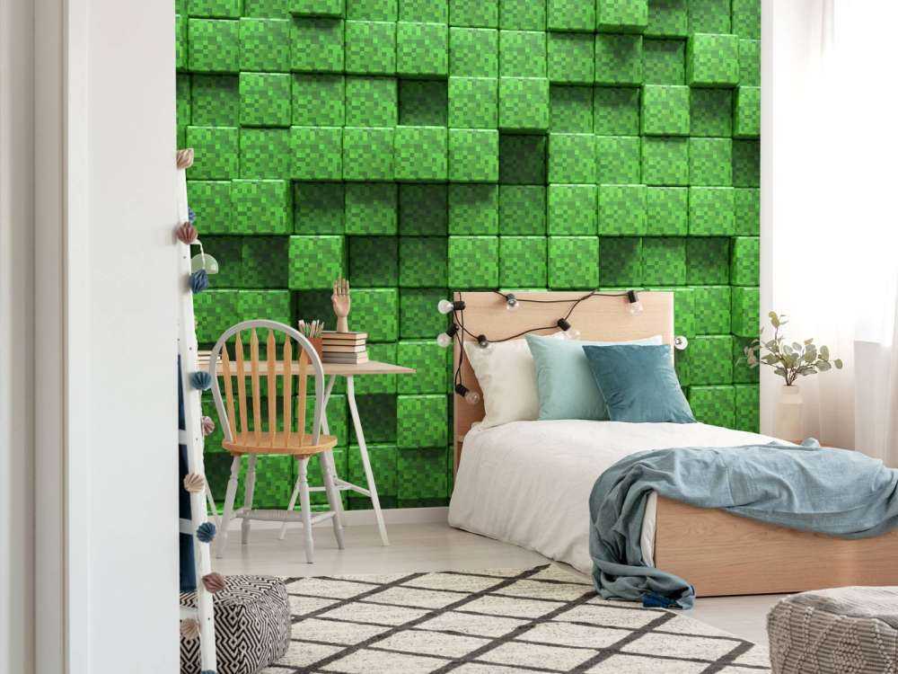 3D Minecraft Gras