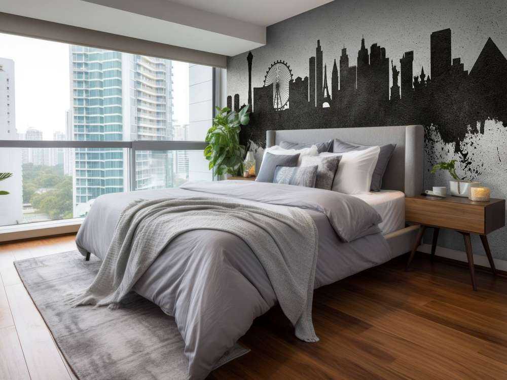 Aquarell-Skyline, Las Vegas