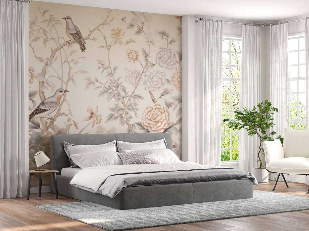 Gezeichnete Blumenlandschaft
